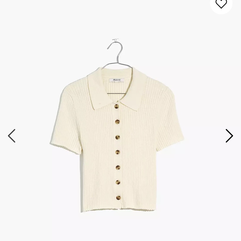 NWT Barbrook Button-Front Sweater Polo